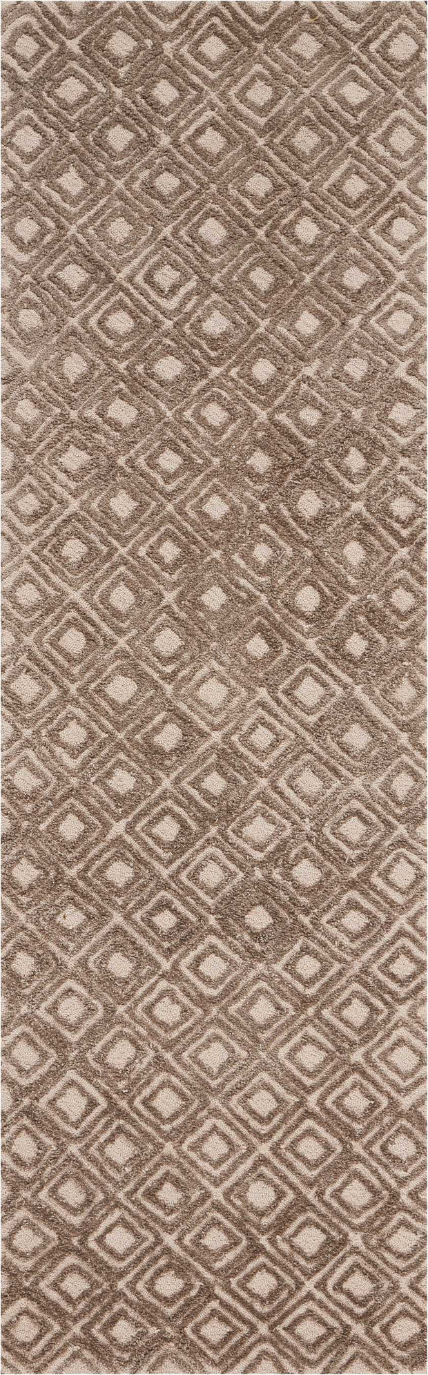 deco mod hand tufted taupe rug by nourison nsn 099446398031 2
