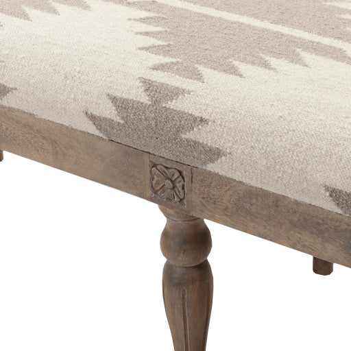 James Wool Medium Gray Upholstered Bench Swatch Image
