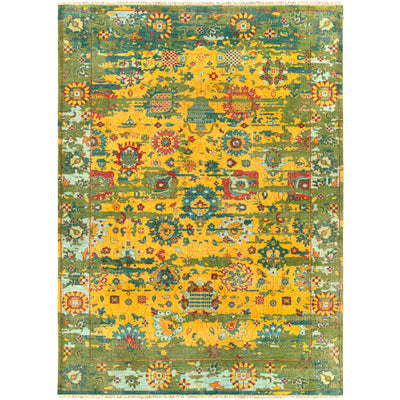 product image for Festival Nz Wool Bright Yellow Rug Flatshot 2 Image 36