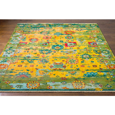 product image for Festival Nz Wool Bright Yellow Rug Corner Image 38