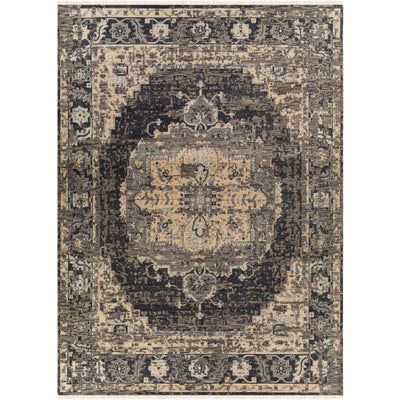 product image for Festival Nz Wool Black Rug Flatshot 2 Image 50