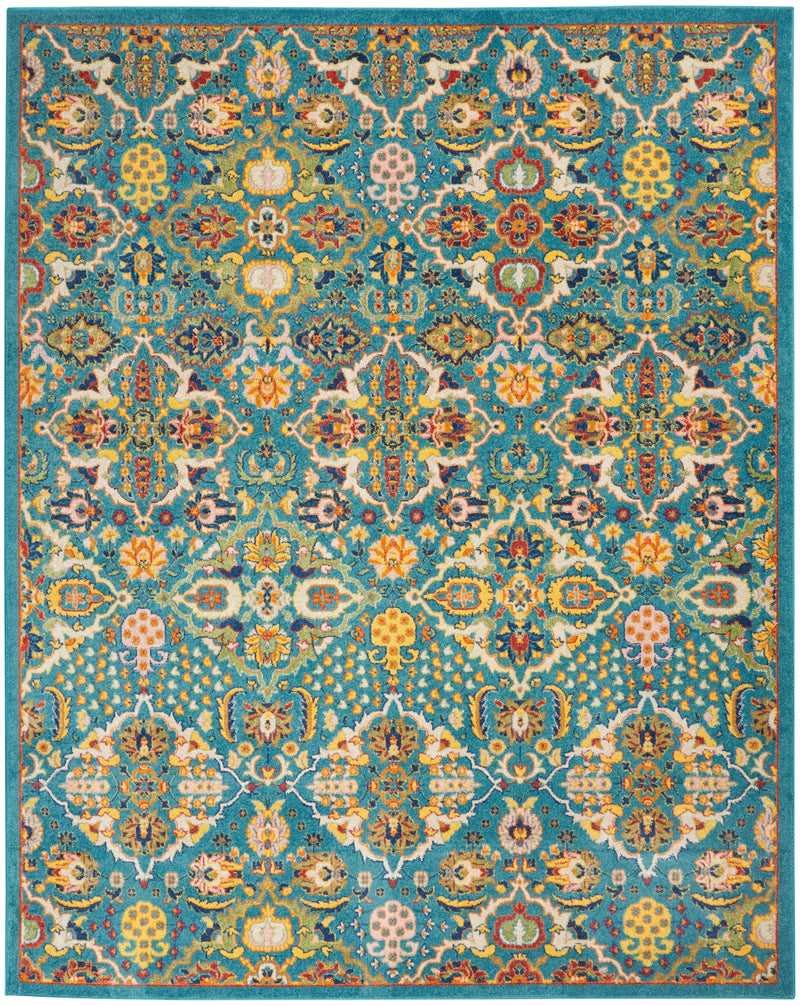 media image for allur turquoise ivory rug by nourison 99446837554 redo 1 256