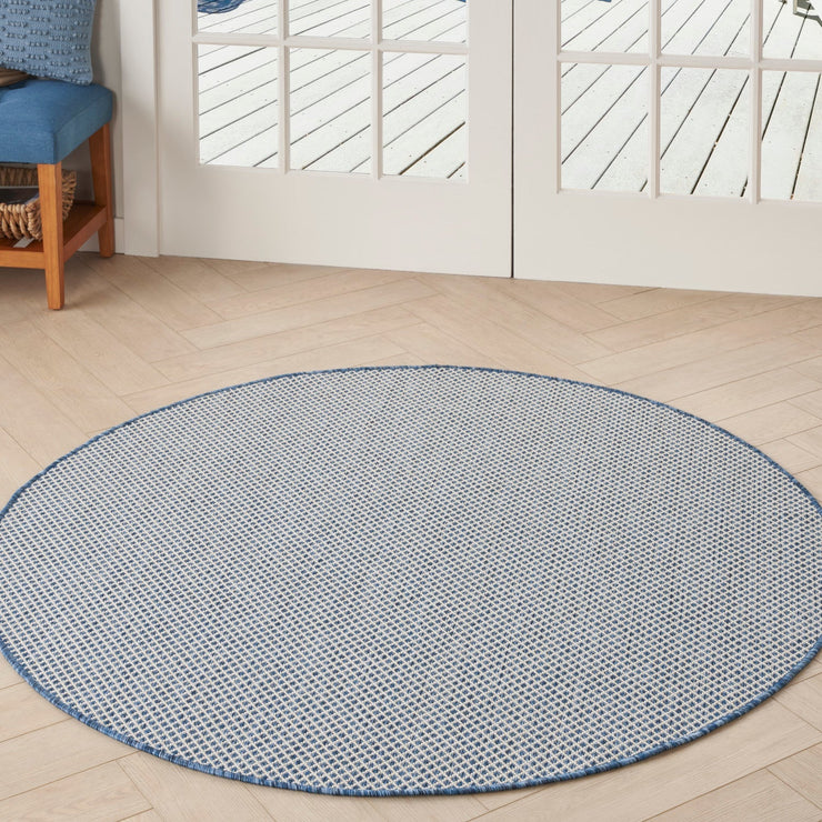 Nourison Home Courtyard Ivory Blue Modern Rug By Nourison Nsn 099446161444 14