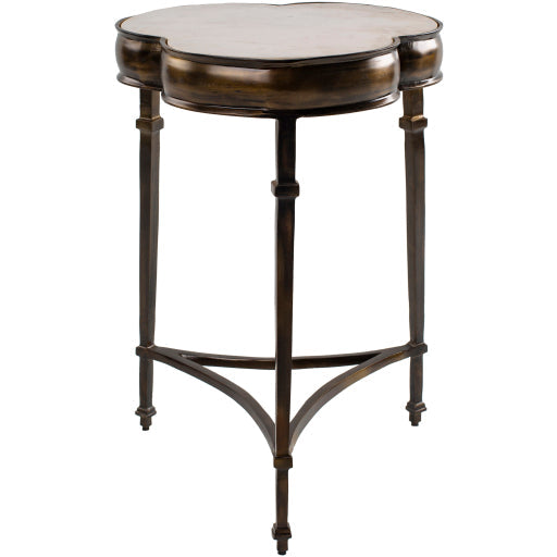 Gregory Marble Brass Accent Table Flatshot Image