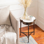 Gregory Marble Brass Accent Table Styleshot 2 Image