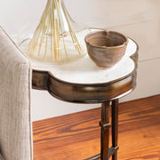 Gregory Marble Brass Accent Table Styleshot Image