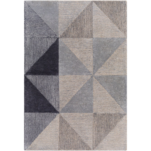 media image for Glasgow Viscose Grey Rug Flatshot Image 23