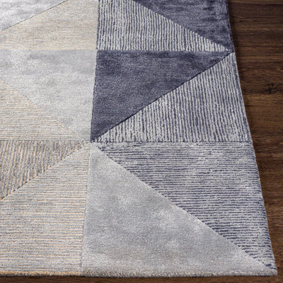 product image for Glasgow Viscose Grey Rug Front Image 19