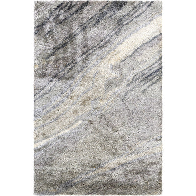 product image for Gemini Viscose Charcoal Rug Flatshot 3 Image 94