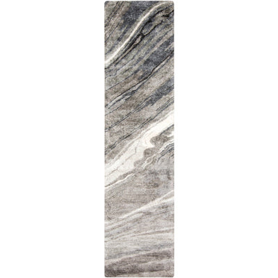 product image for Gemini Viscose Charcoal Rug Flatshot 4 Image 69