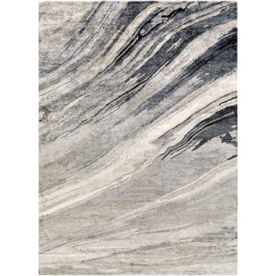 product image for Gemini Viscose Charcoal Rug Flatshot 2 Image 33