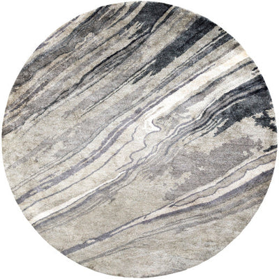 product image for Gemini Viscose Charcoal Rug Flatshot 5 Image 5