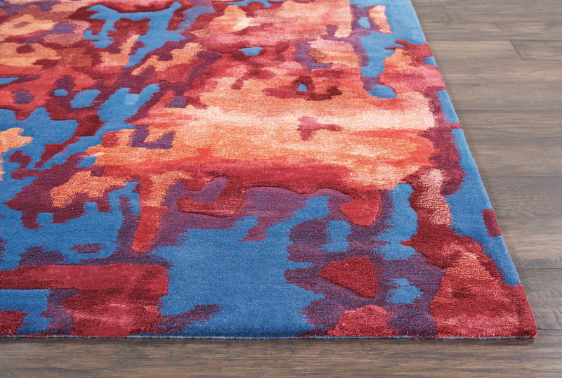 media image for prismatic handmade blue flame rug by nourison 99446138736 redo 2 265