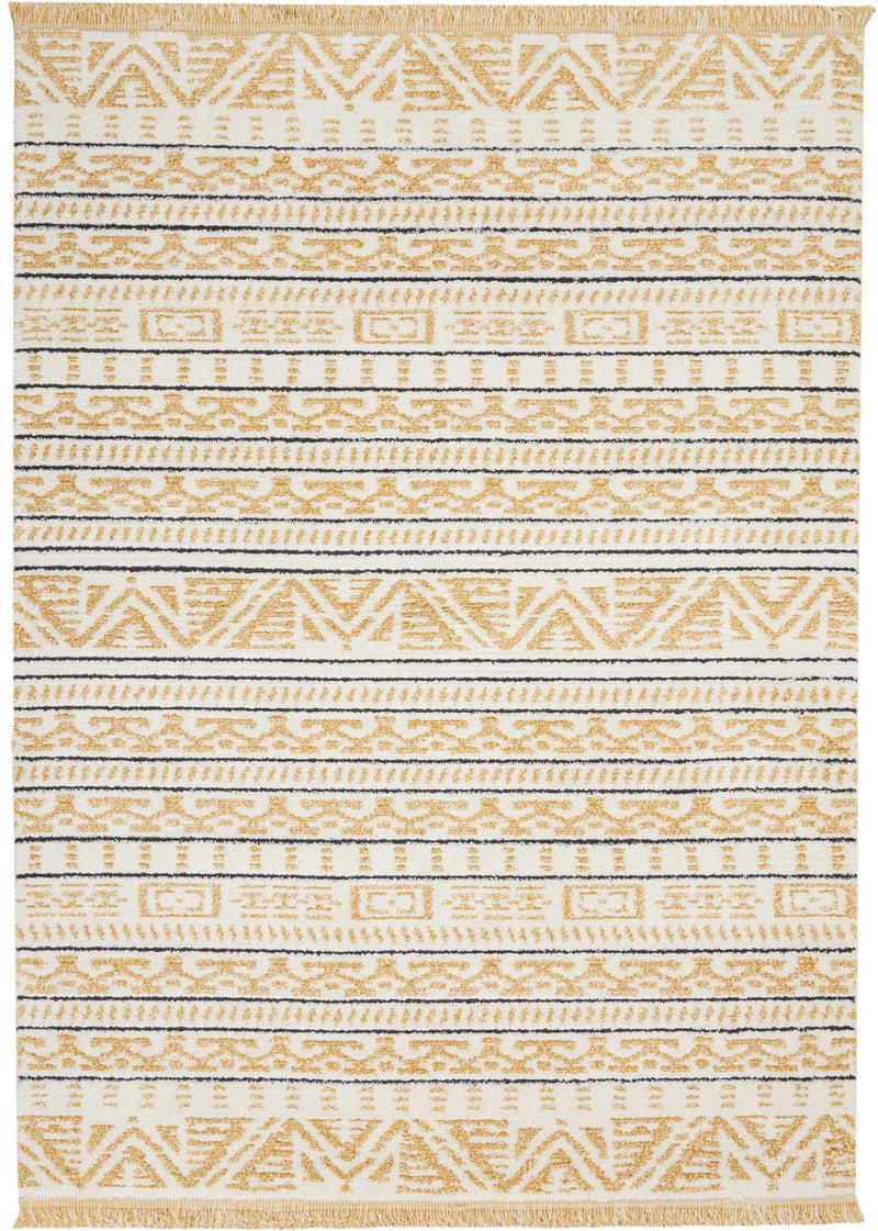 media image for kamala yellow rug by nourison nsn 099446407634 1 255