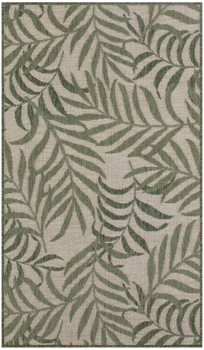 product image of Garden Oasis Indoor Outdoor Ivory Green Rug By Nourison Nsn 099446943446 1 552