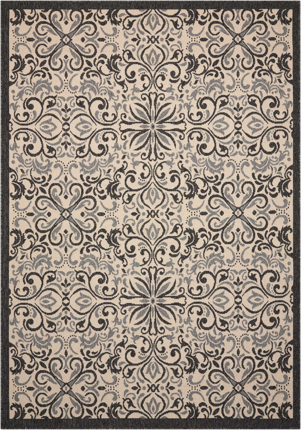 caribbean ivory charcoal rug by nourison nsn 099446374943 2