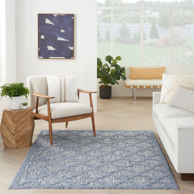 product image for easy care denim blue rug by nourison 99446040251 redo 6 47