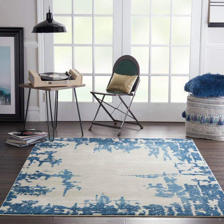 etchings ivory blue rug by nourison 99446718464 6