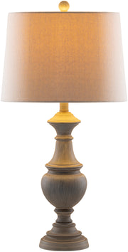 Hadlee HDL-001 Table Lamp in Grey & Natural by Surya