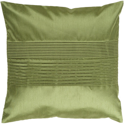 product image of Solid Pleated Dark Green Pillow Flatshot Image 574