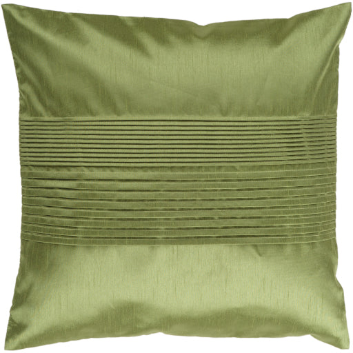 media image for Solid Pleated Dark Green Pillow Flatshot Image 233