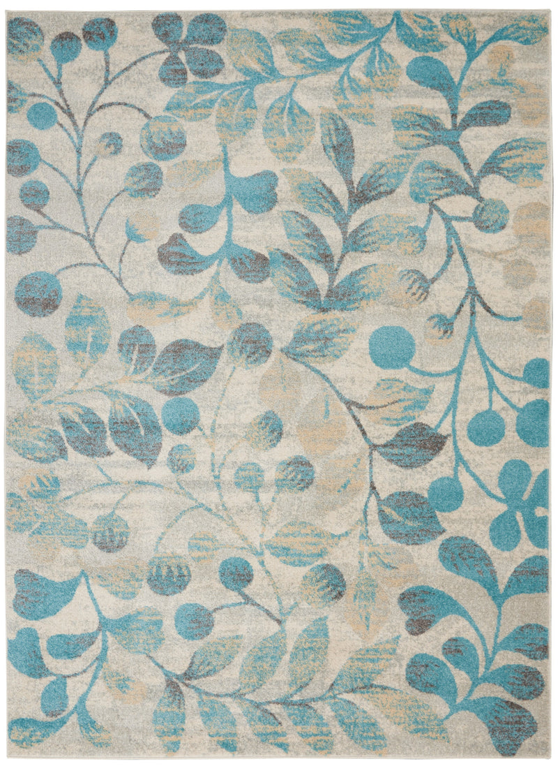 media image for tranquil ivory turquoise rug by nourison 99446484208 redo 1 223