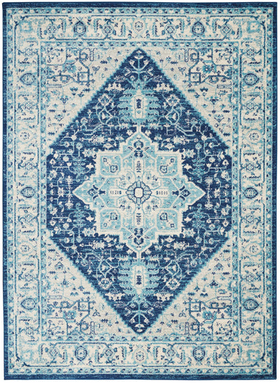 product image for tranquil ivory navy rug by nourison 99446485243 redo 1 11