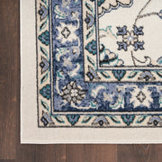 Nourison Essentials Indoor Outdoor Ivory Blue Persian Rug By Nourison Nsn 099446940971 4