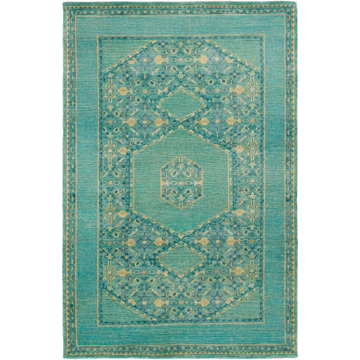 media image for Haven Wool Emerald Rug Flatshot Image 290