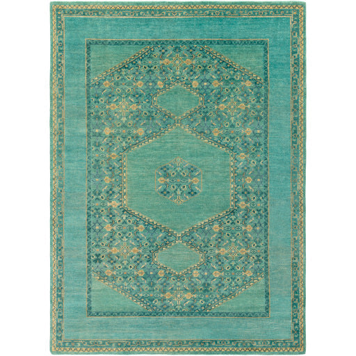 media image for Haven Wool Emerald Rug Flatshot 2 Image 258