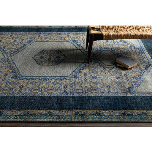 media image for Haven Wool Denim Rug Roomscene Image 234