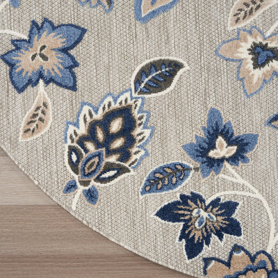 product image for Nourison Home Aloha Blue Grey Contemporary Rug By Nourison Nsn 099446169112 6 20