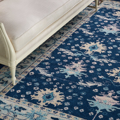 product image for tranquil navy ivory rug by nourison nsn 099446489456 9 47