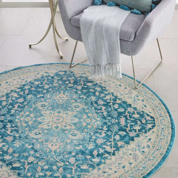 tranquil ivory turquoise rug by nourison nsn 099446485748 10