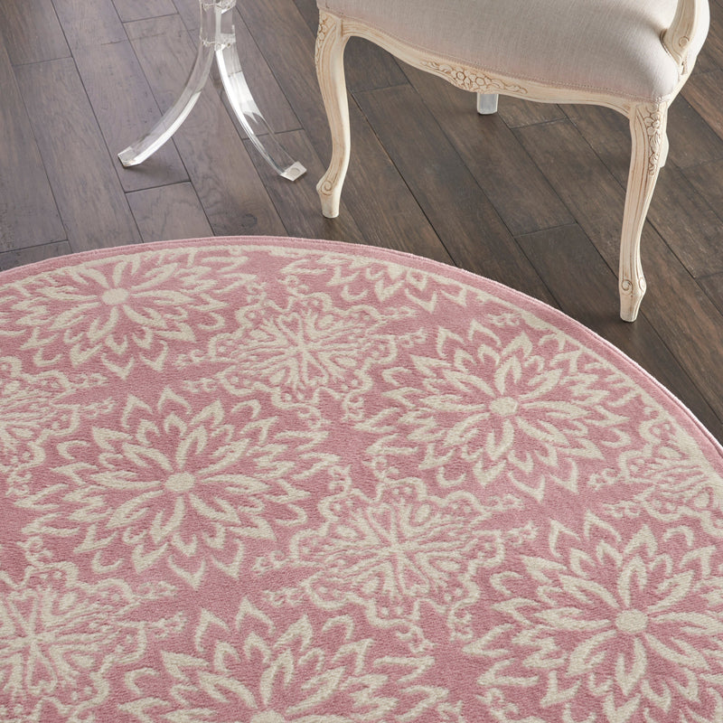 media image for jubilant ivory pink rug by nourison 99446478511 redo 6 227