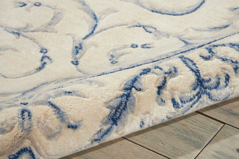 media image for somerset ivory blue rug by nourison nsn 099446317476 6 291