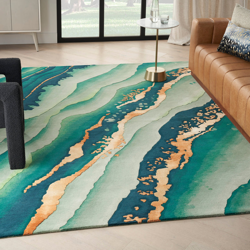 media image for prismatic handmade emerald rug by nourison 99446090850 redo 3 223