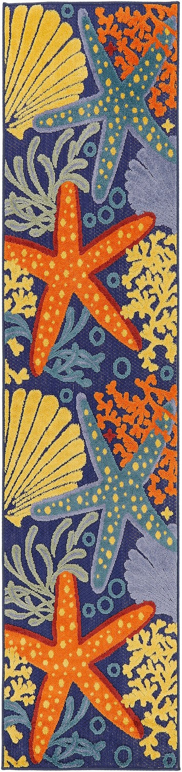 product image for Aloha Indoor Outdoor Navy Multicolor Rug By Nourison Nsn 099446920775 3 15