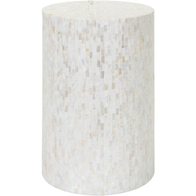 product image of Iridescent Shell Ivory End Table Flatshot Image 569