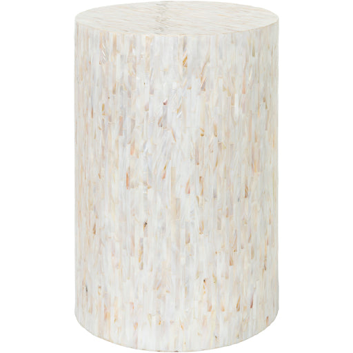 media image for Iridescent Shell Ivory End Table Flatshot Image 211