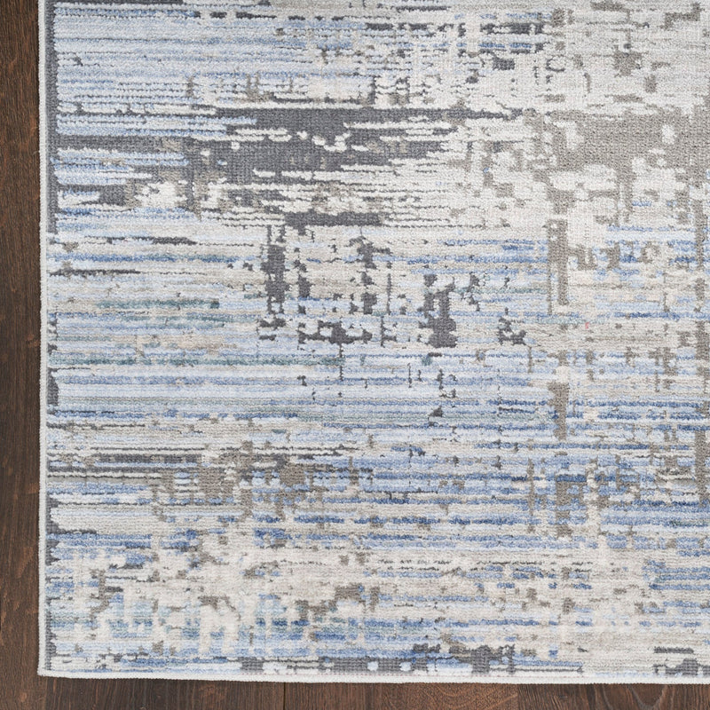 media image for Nourison Home Abstract Hues Blue Grey Modern Rug By Nourison Nsn 099446904546 6 295