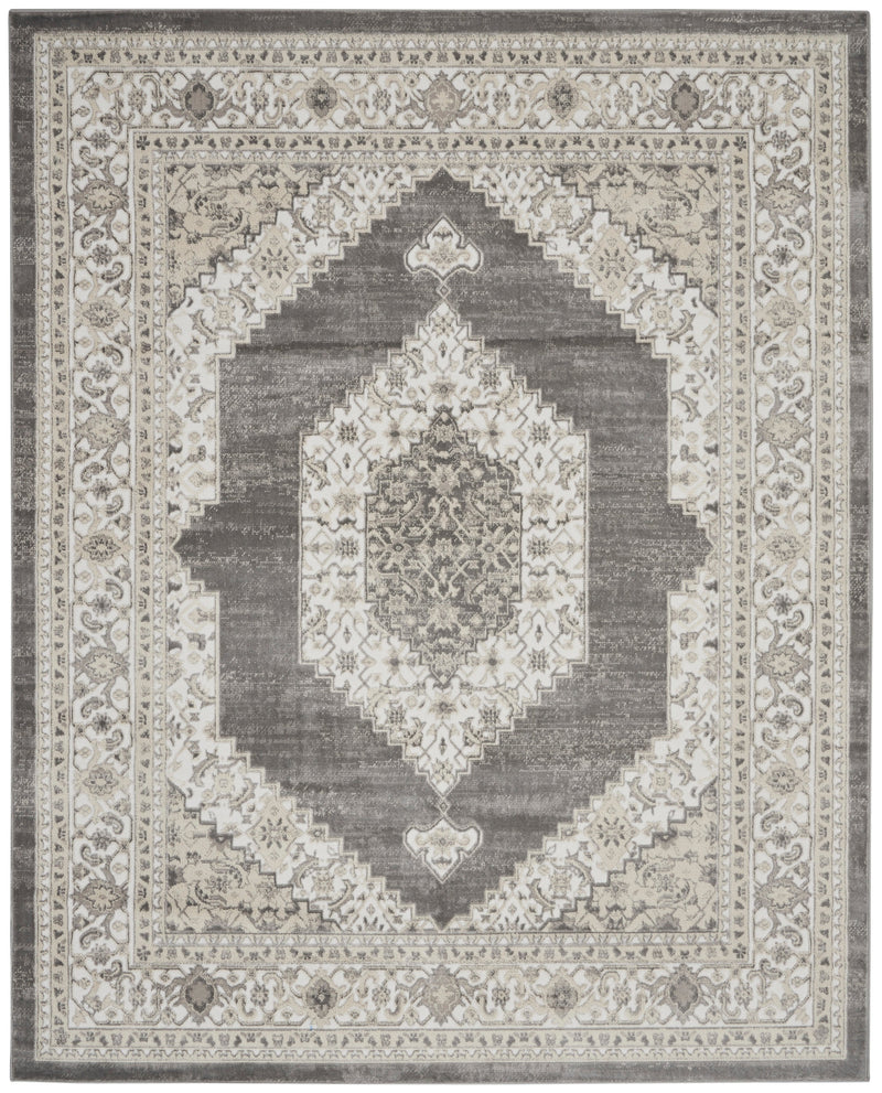 media image for cyrus ivory grey rug by nourison nsn 099446795533 1 252