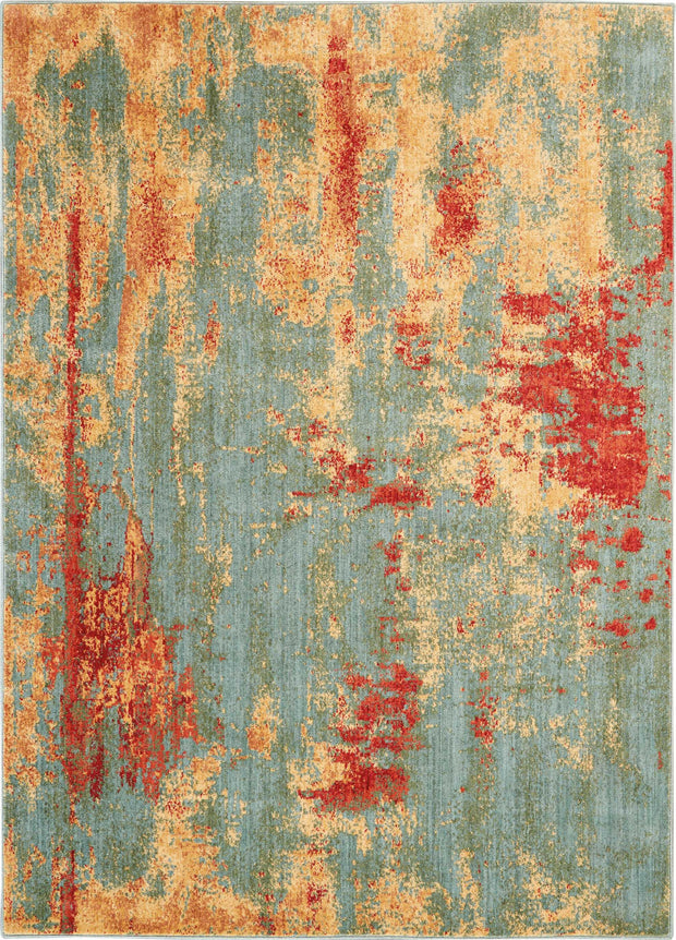 somerset teal multicolor rug by nourison nsn 099446264015 1