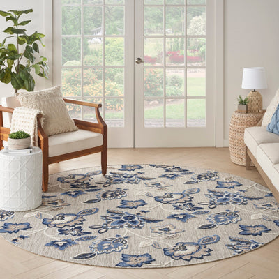 product image for Nourison Home Aloha Blue Grey Contemporary Rug By Nourison Nsn 099446169112 12 48