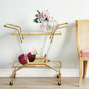 Jepson Bar Cart in Gold design by Bungalow 5