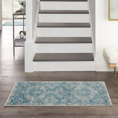 product image for tranquil lt blue ivory rug by nourison 99446816511 redo 5 40