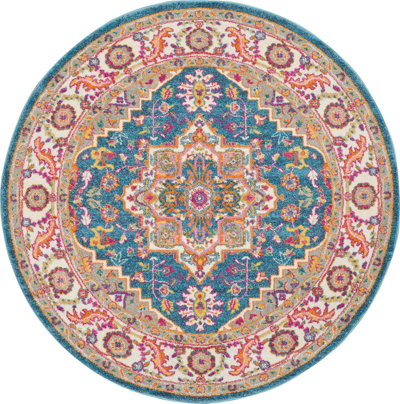 media image for passion teal multi rug by nourison 99446486387 redo 2 293