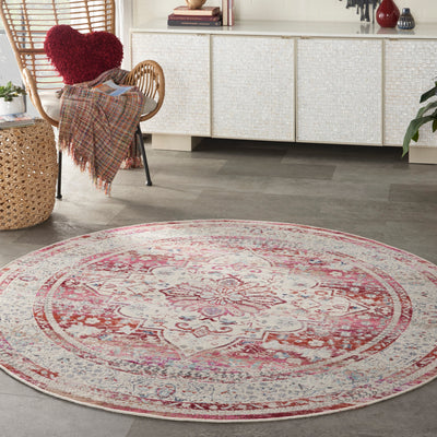 product image for vintage kashan red ivory rug by nourison 99446812179 redo 5 30