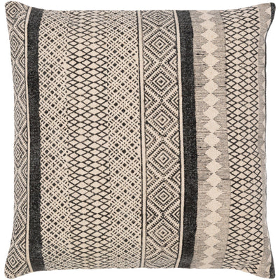 product image for Janya Cotton Black Pillow Flatshot Image 52