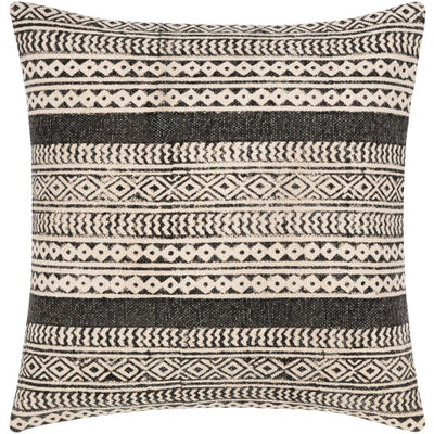 product image for Janya Cotton Black Pillow Flatshot Image 82